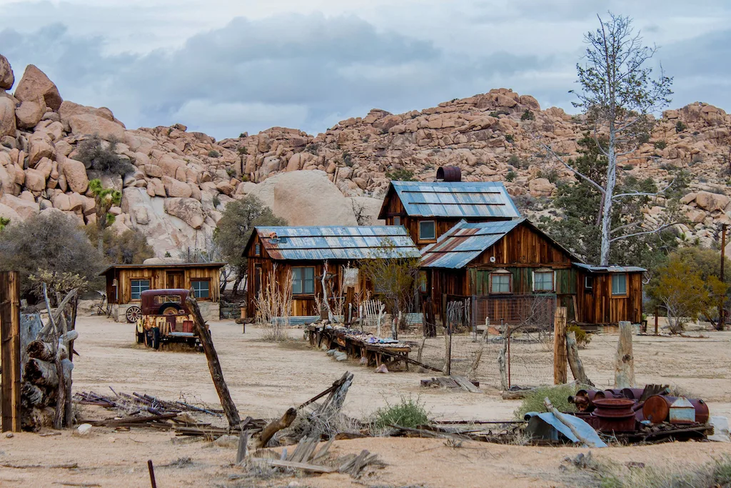 Keys Ranch homestead house in Joshua Tree National Park, California.