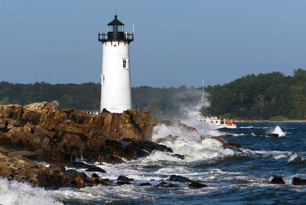 The Portsmouth Harbor Lighthouse in New Caslte, NH.