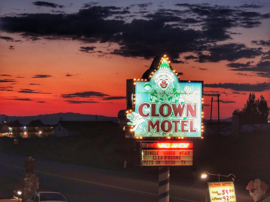 The Clown Motel in Tonopah, Nevada.