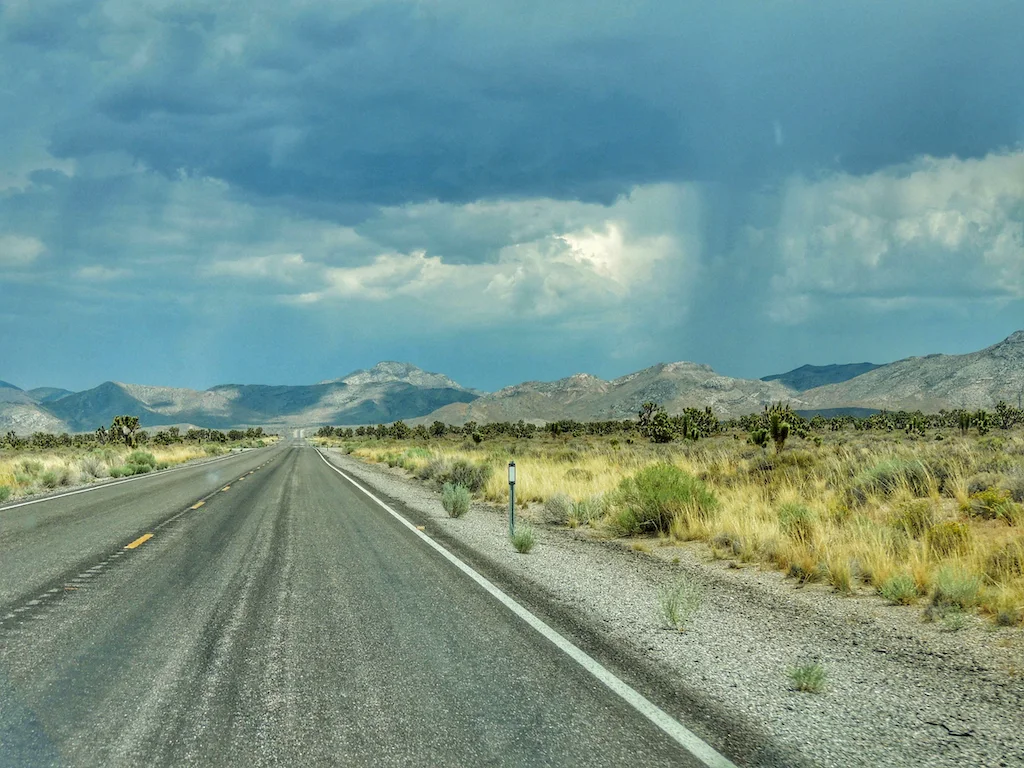 The Extraterrestrial Highway in Nevada.