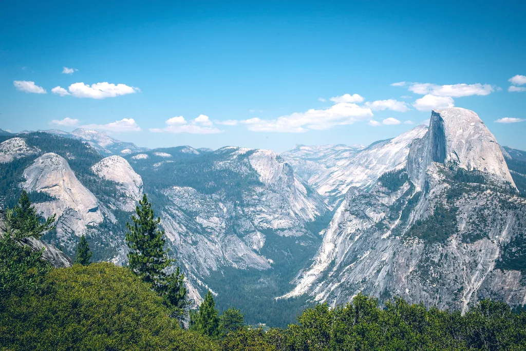 The view from Glacier Point in Yosemite National Park.