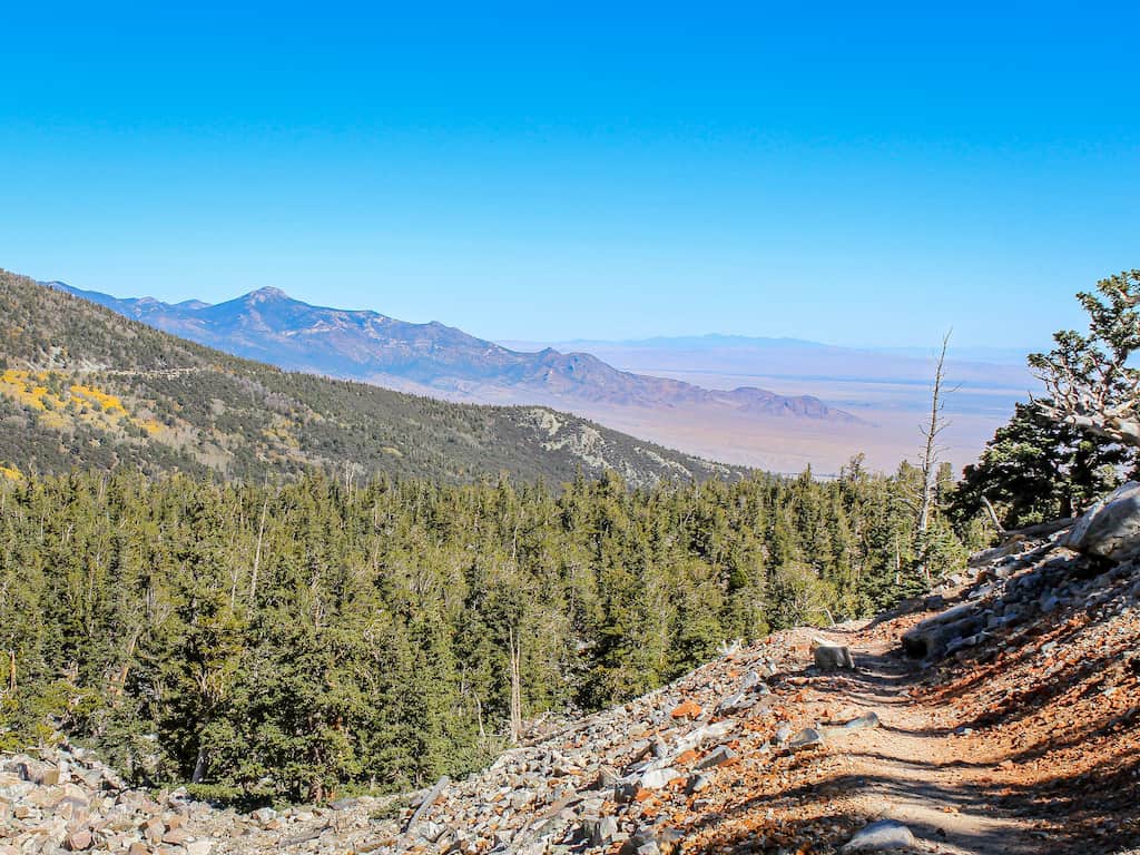 The view of Eastern Nevada from Great Basin National Park.