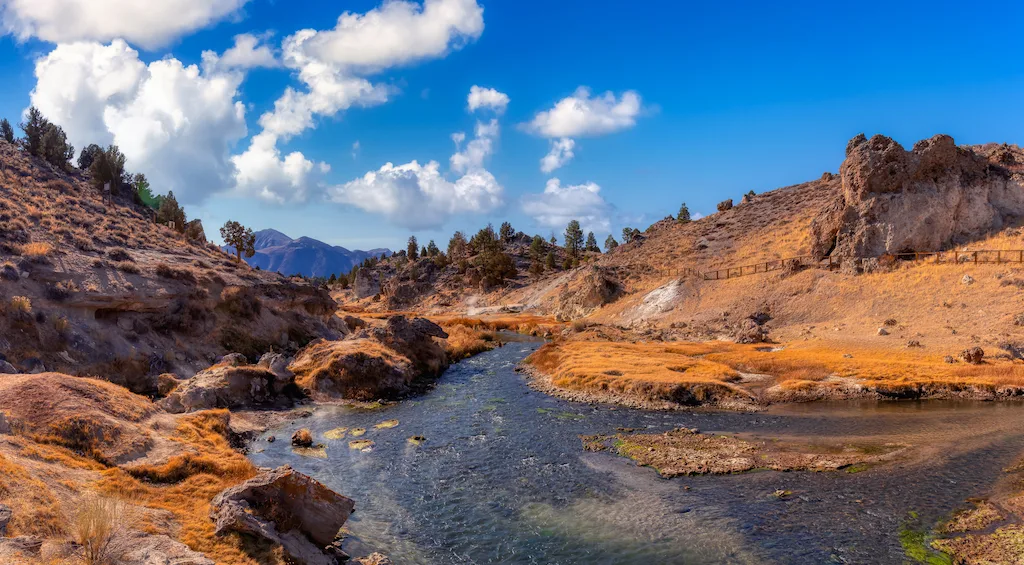 Hot Creek Geological Site in California.