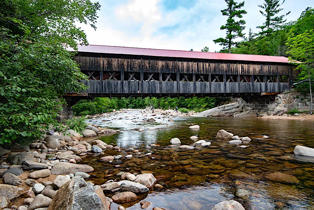 Albany Covered Bridge near the Kancamagus Highway in New Hampshire.