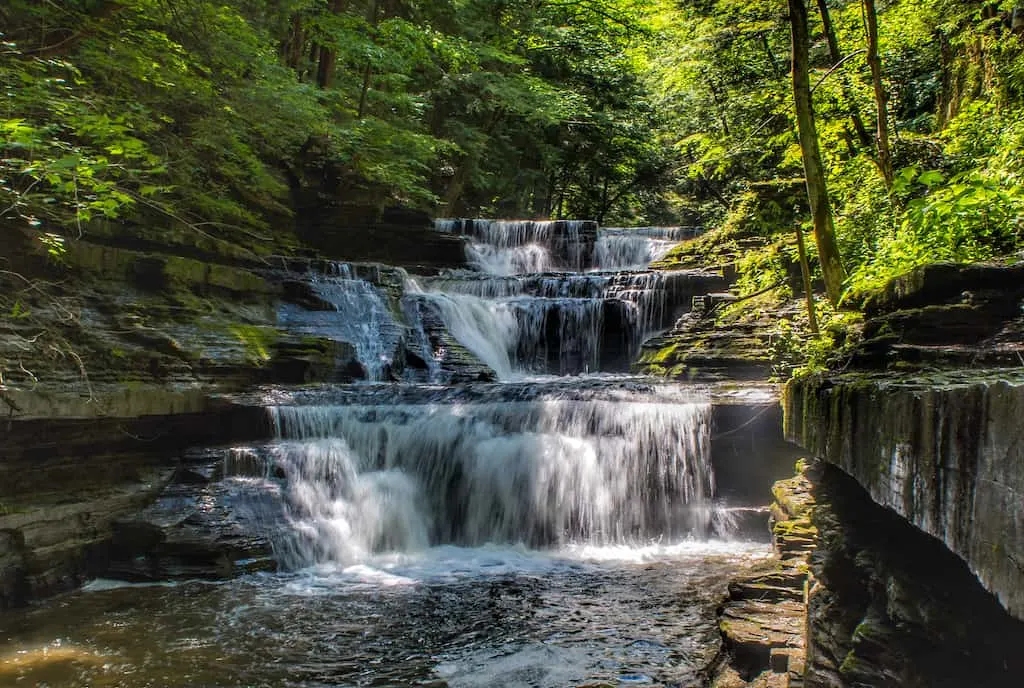 Buttermilk Falls near Ithaca, New York.