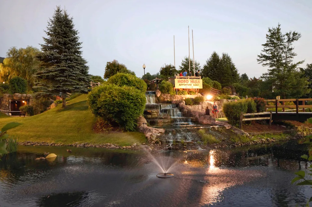 Hobo Hills Adventure Golf is one of the best things to do in Lincoln New Hampshire with kids.