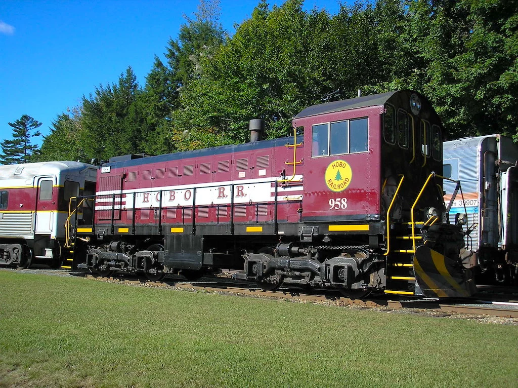 Hobo Railroad train in Lincoln NH.
