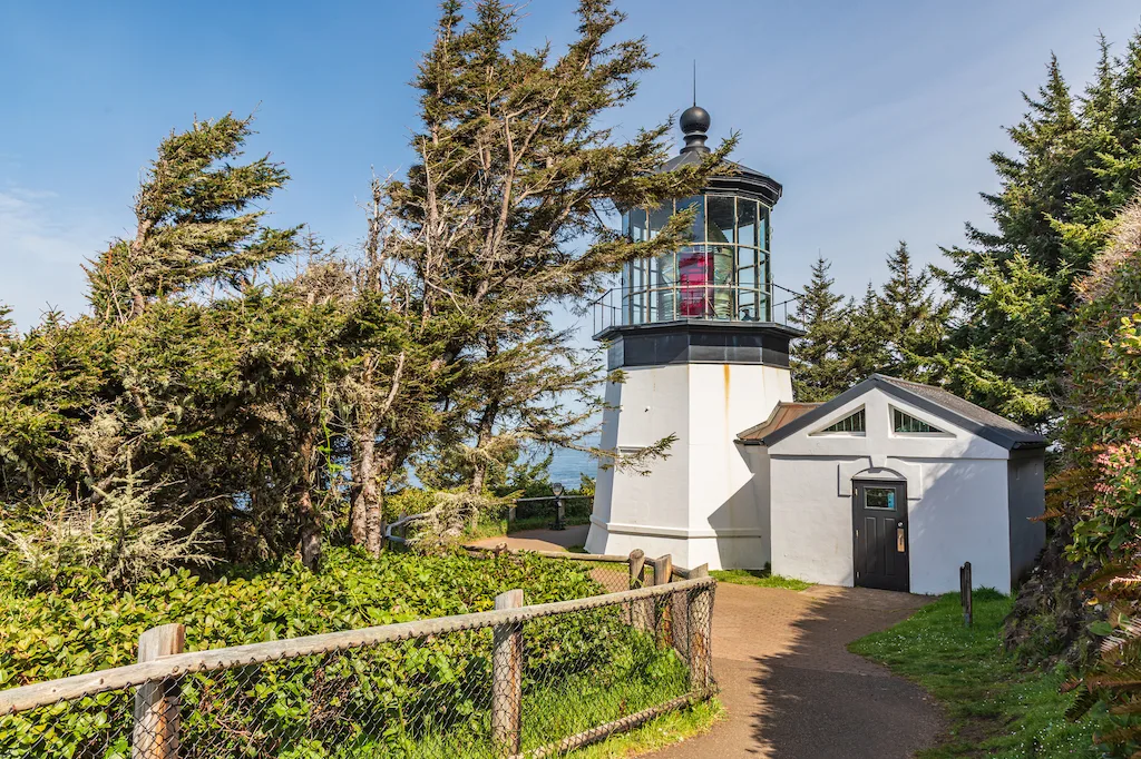  Cape Meares lighthouse on the Oregon coast.