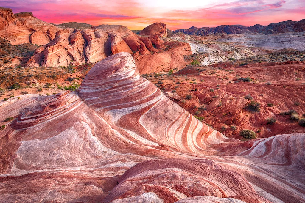 The Wave in Valley of Fire State Park in Nevada.