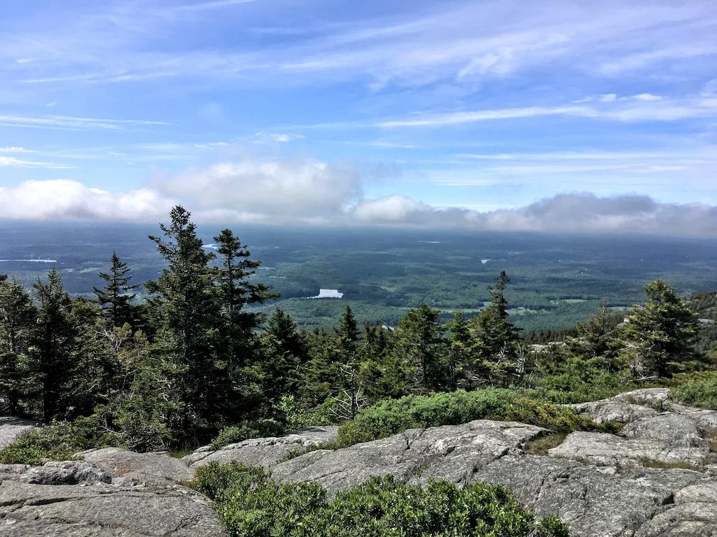 The view from the top of Mount Monadnock in New Hampshire. 