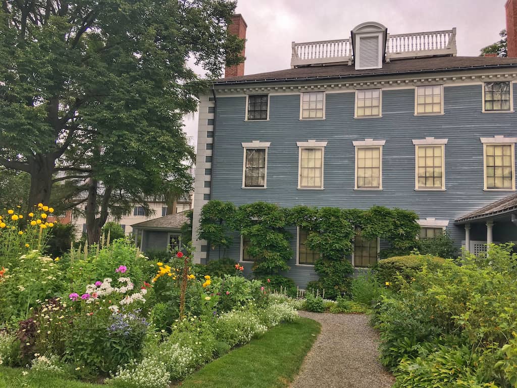 The gardens behind the historic Moffatt-Ladd House in Portsmouth, NH.