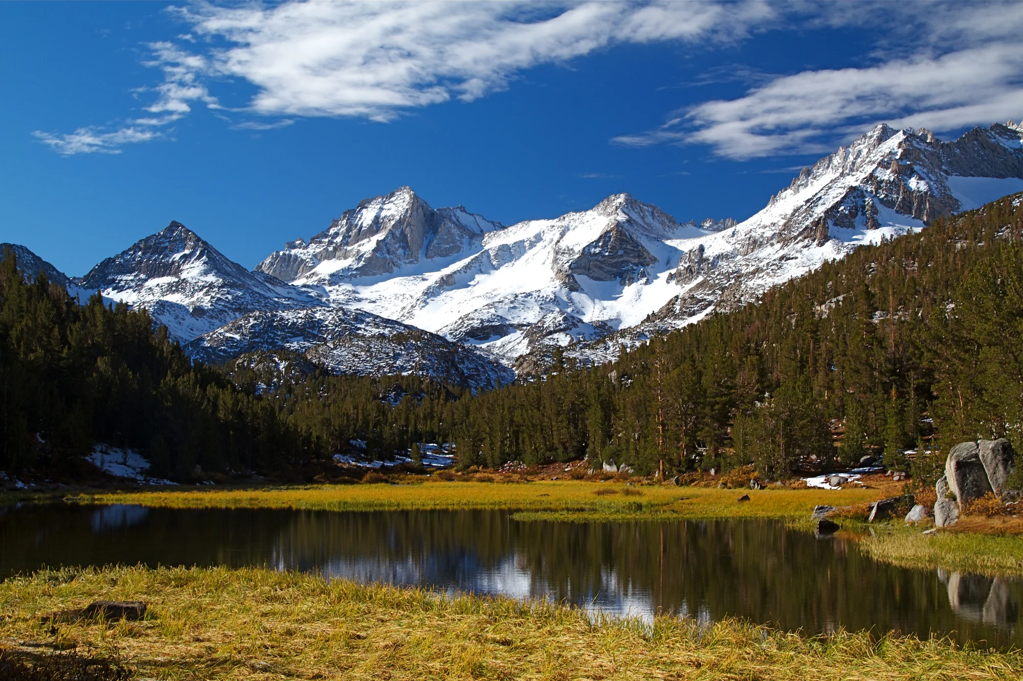 High Sierra Mountains in Fall.