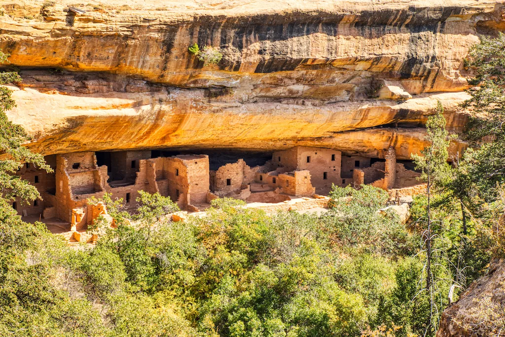 Spruce Tree House in Mesa Verde National Park, Colorado.