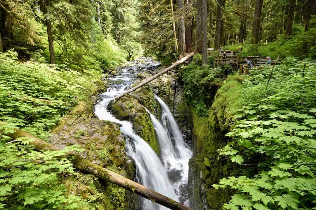 Sol Duc Falls in Olympic National Park.