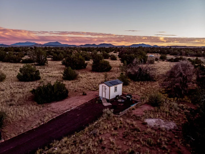 A glamping cabin near the Grand Canyon. 