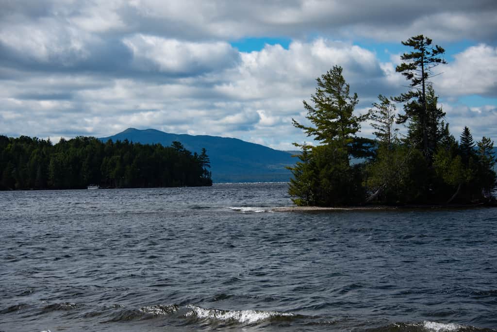 Lily Bay State Park in Moosehead Lake in Maine. 