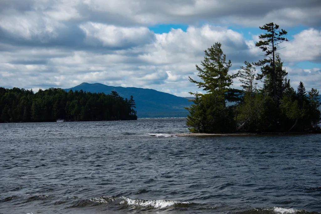 Lily Bay State Park in Moosehead Lake in Maine. 