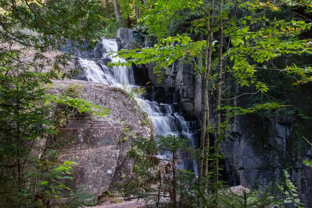 Little Wilson Falls off of the Appalachian Trail in Maine.