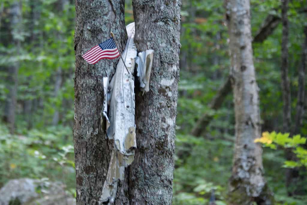 B-52 crash site near Moosehead Lake in Maine.