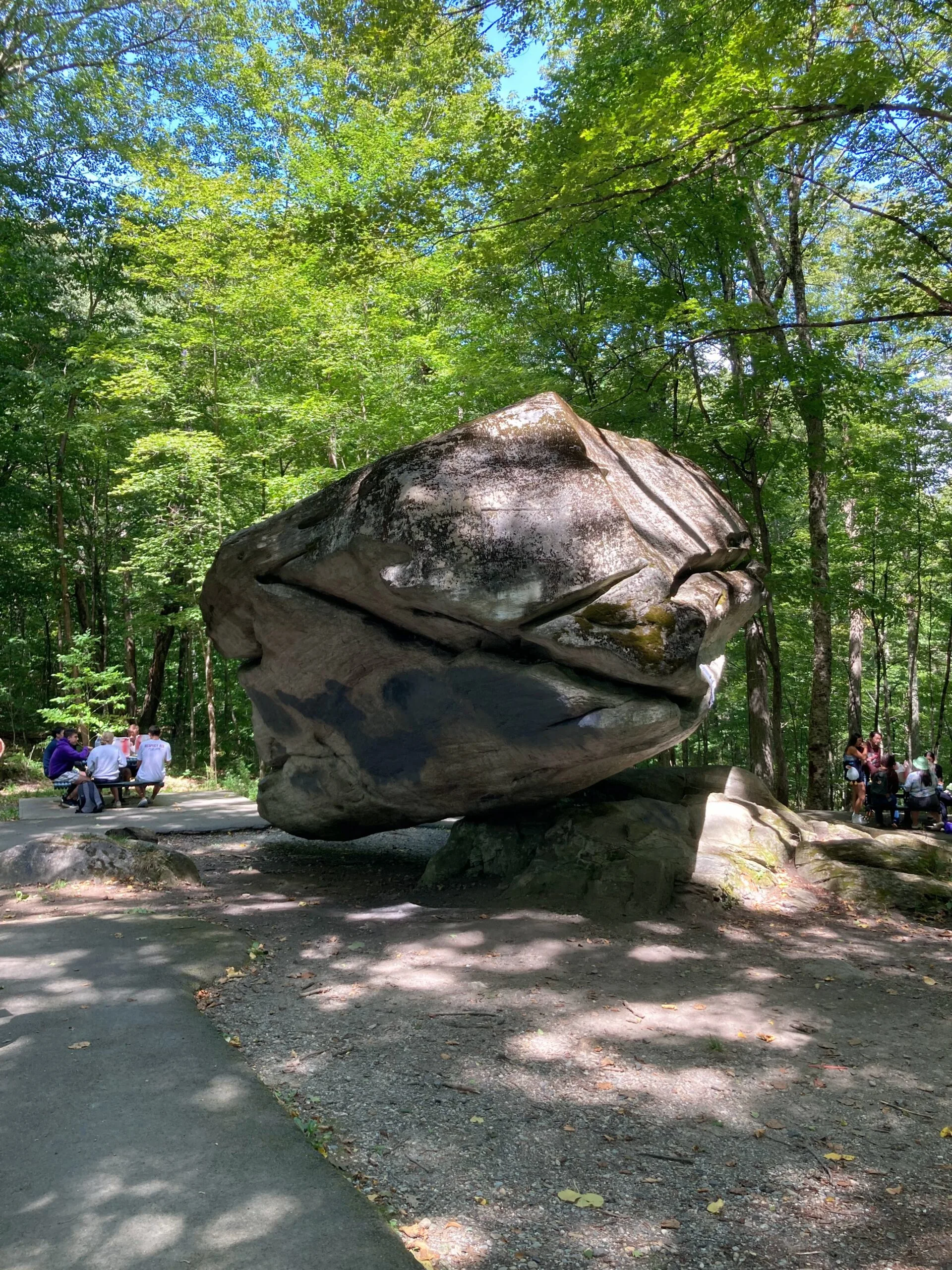 Balance Rock in Pittsfield, Massachusetts.