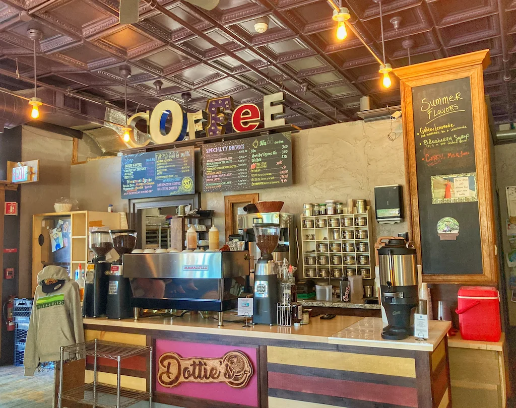 Interior of Dottie's Coffee Lounge in Pittsfield. 