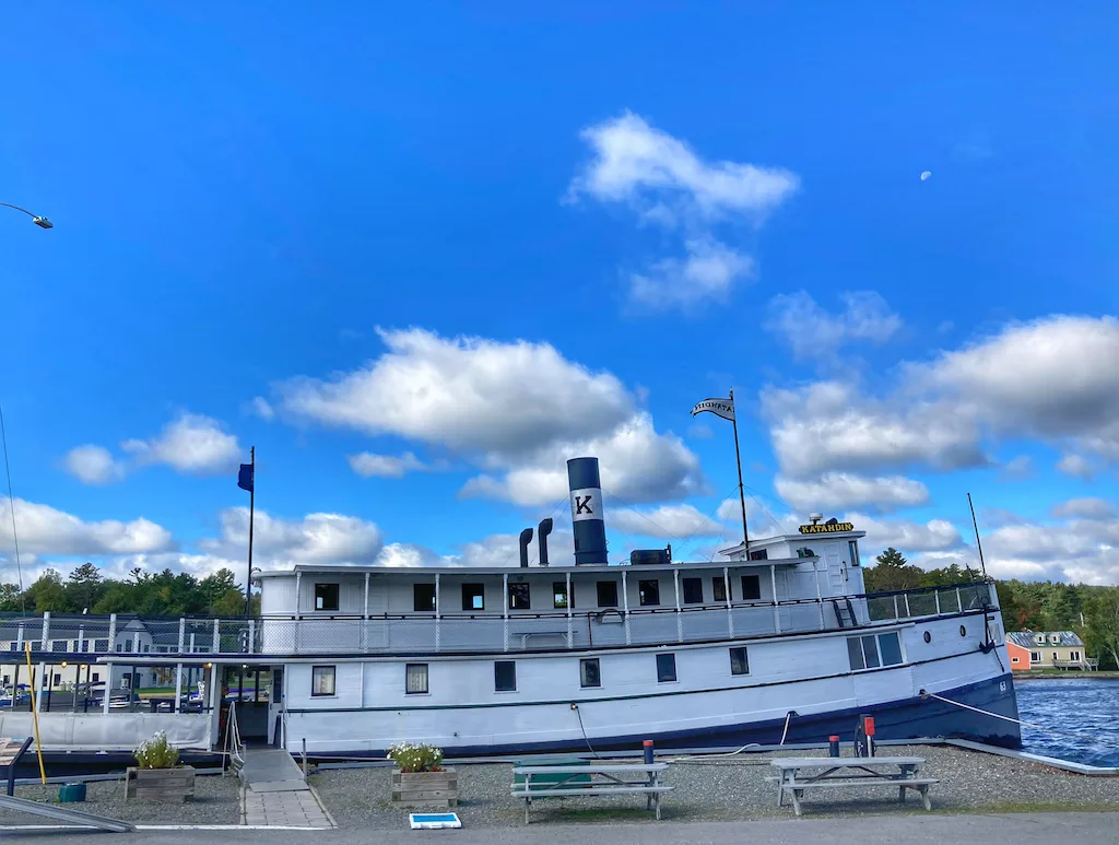Steamboat Katahdin on Moosehead Lake in Maine.
