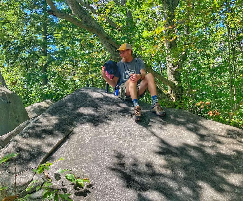 The boulders hike in Pittsfield MA.