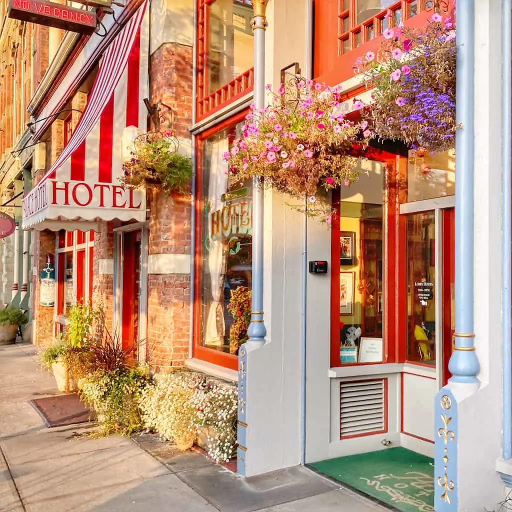 The exterior of the Palace Hotel in Port Townsend. 