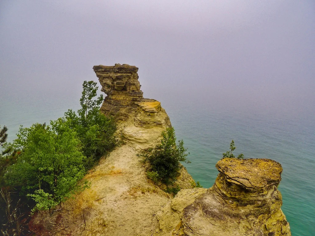 Miners Castle rock in Pictured Rocks National Lakeshore. 