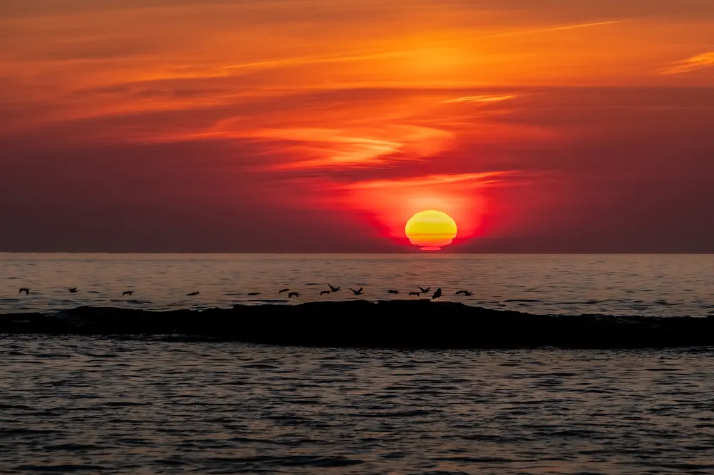 Atlantic sunrise from Ogunquit, Maine.