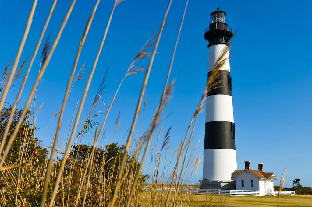 Bodie Lighthouse in the Outer Banks, North Carolina.