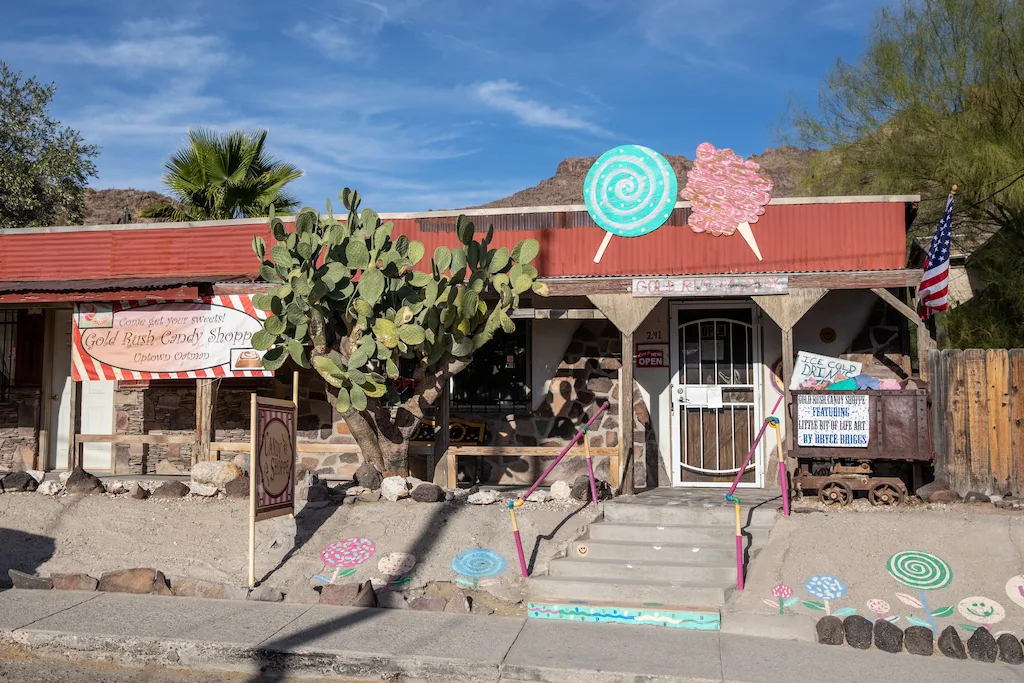 Gold Rush Candy Shoppe in Oatman, Arizona