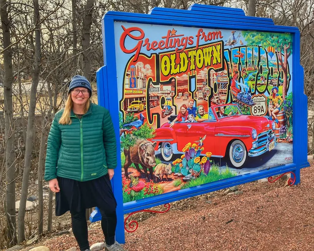 Decorative mural in Old Town Cottonwood, Arizona.