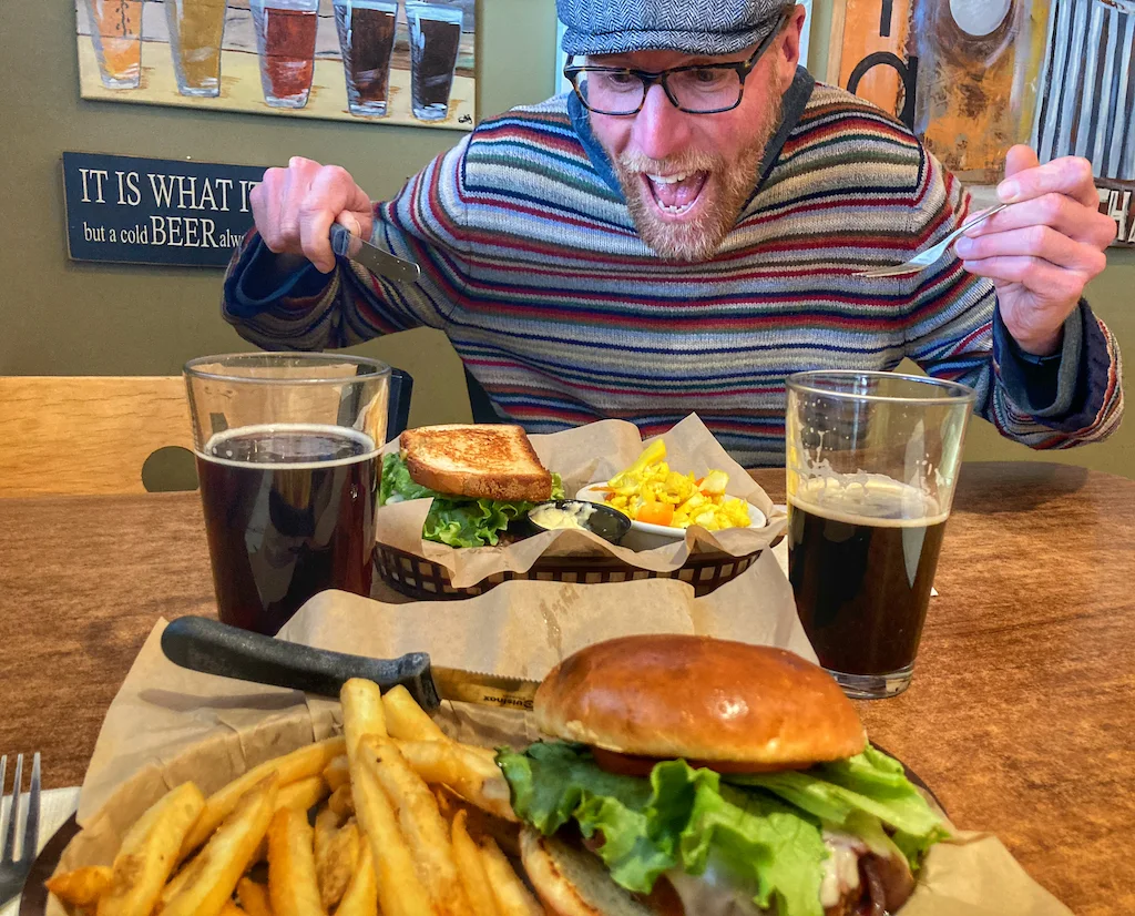 THAT Brewery lunch in Pine, Arizona.