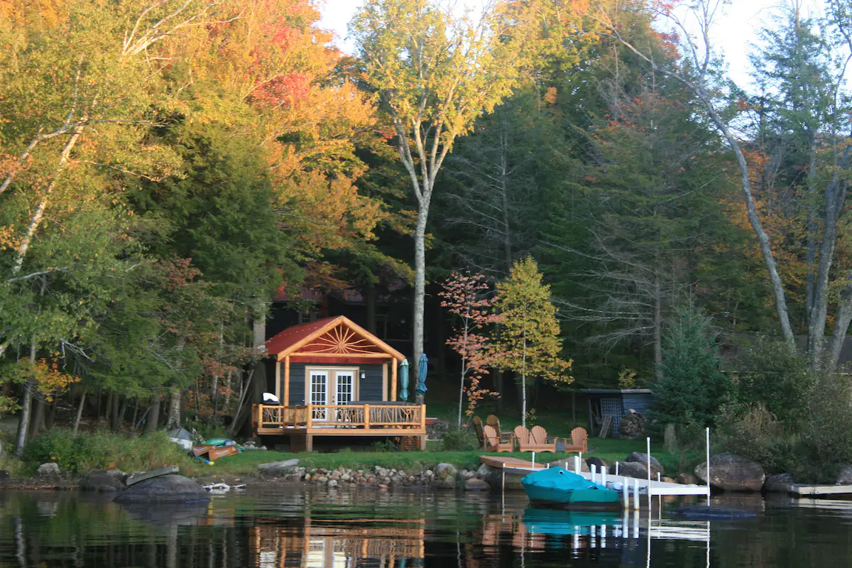Beautiful lakefront cabin on Tupper Lake.