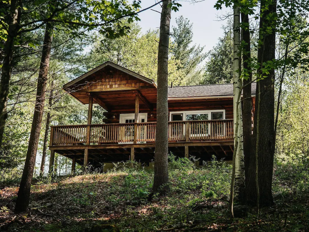 Remote Adirondack cabin rental.