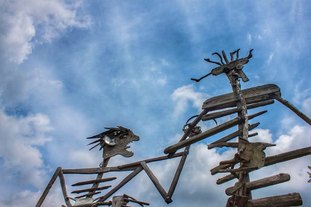 Path of Life Garden sculpture in Vermont. 