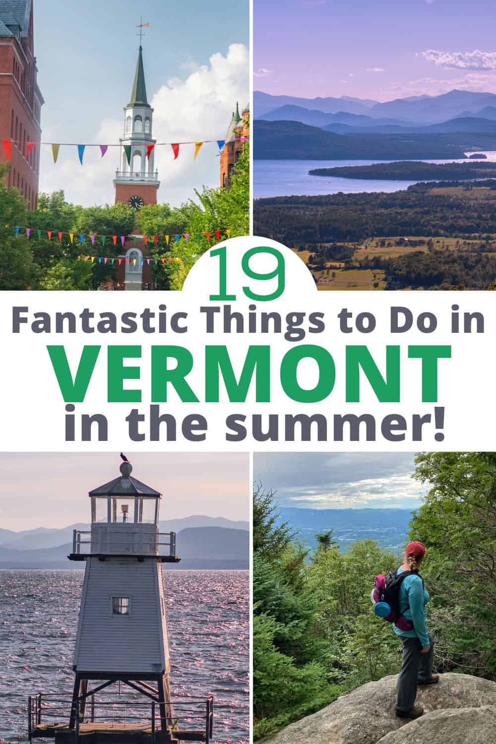 Summer in Vermont - mountains, lakes, and hiking trails. 