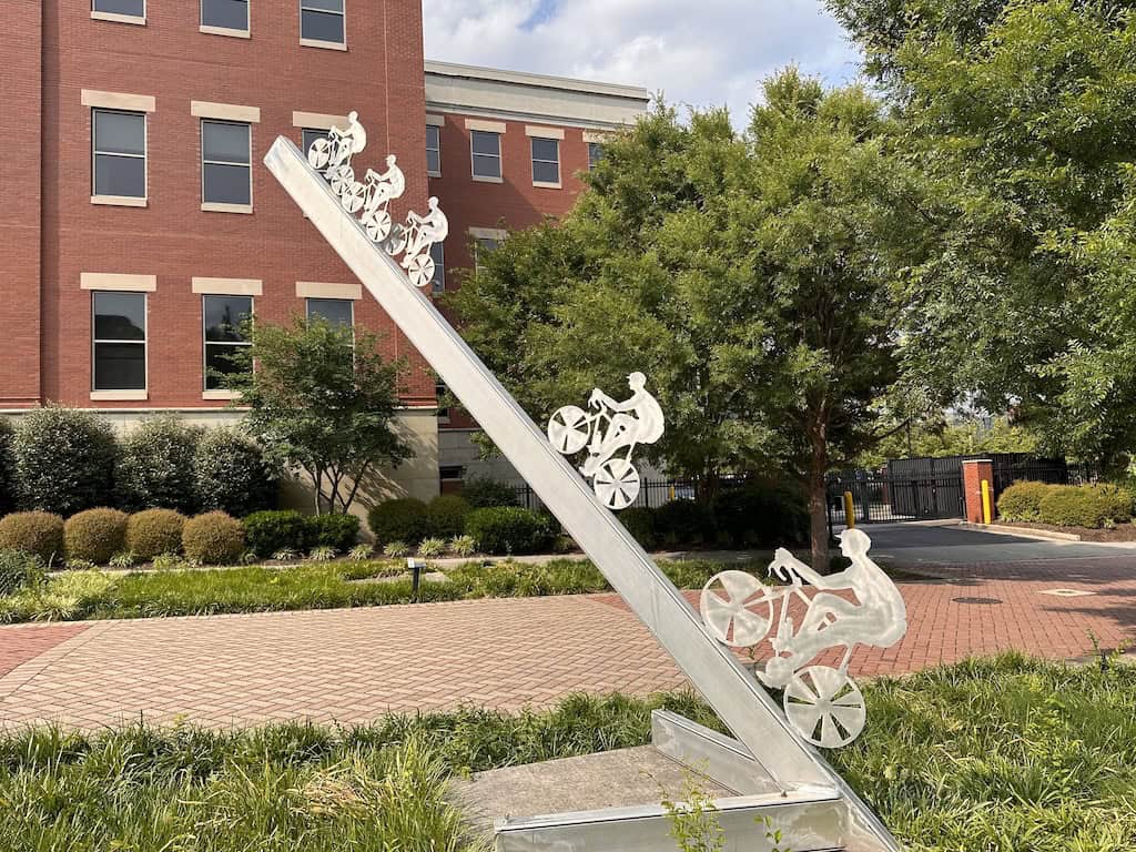 Part of the Artwalk in Elmwood Park, downtown Roanoke. 