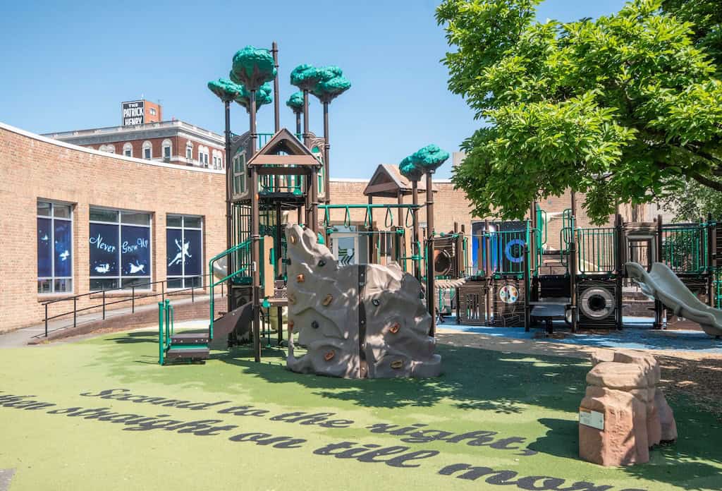 The playground at Elmwood Park in Roanoke, Virginia. 