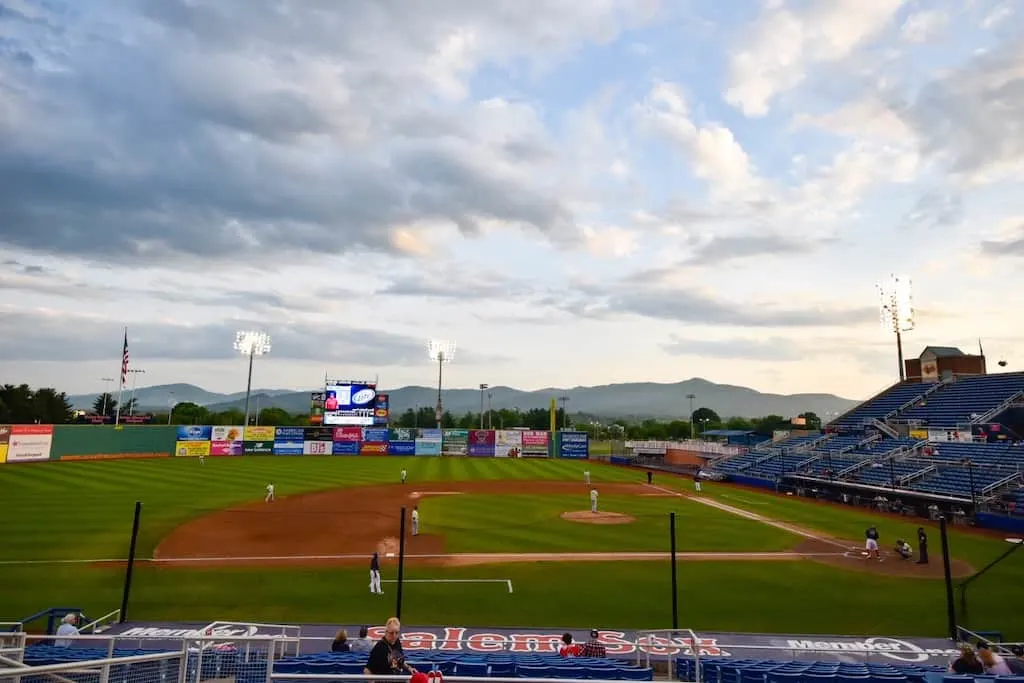 The Salem Red Sox playing locally.