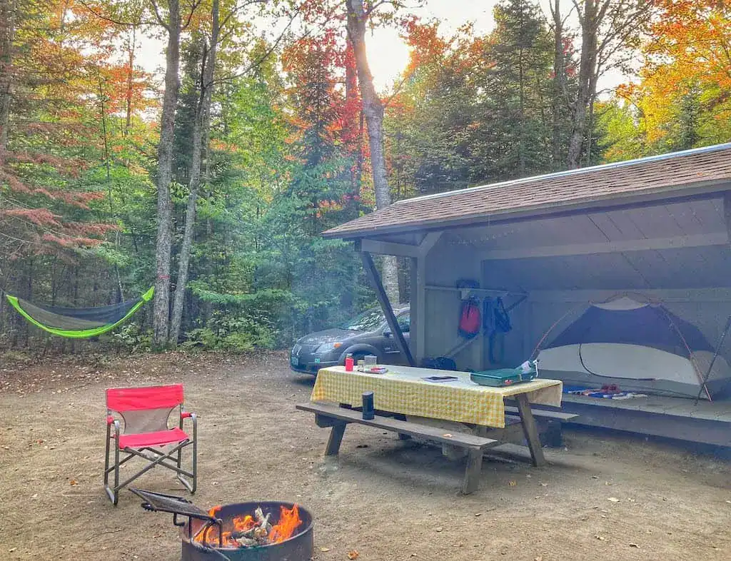 Fall Camping Tips From a Northeast Camper Who Refuses to Pack It In 5 In Vermont State Parks, we can set up our tent in these lean-tos for extra warmth!