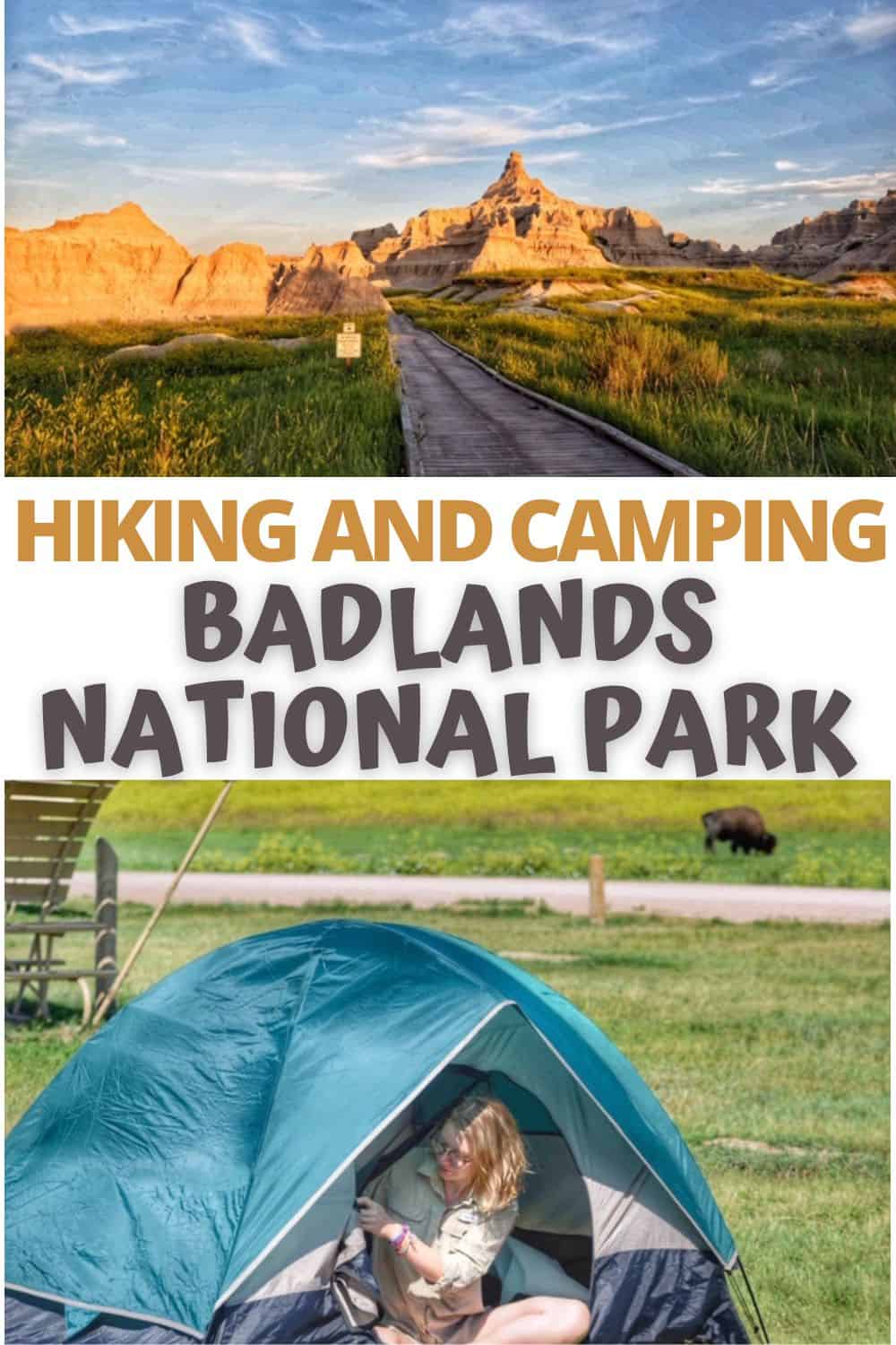 Badlands National Park camping pics.