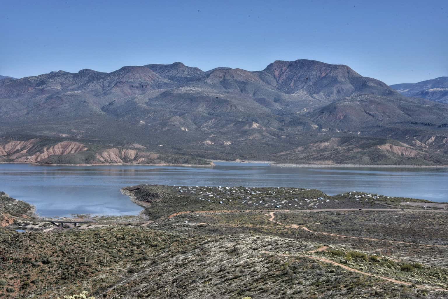 Mountain views from Cholla Campground. 