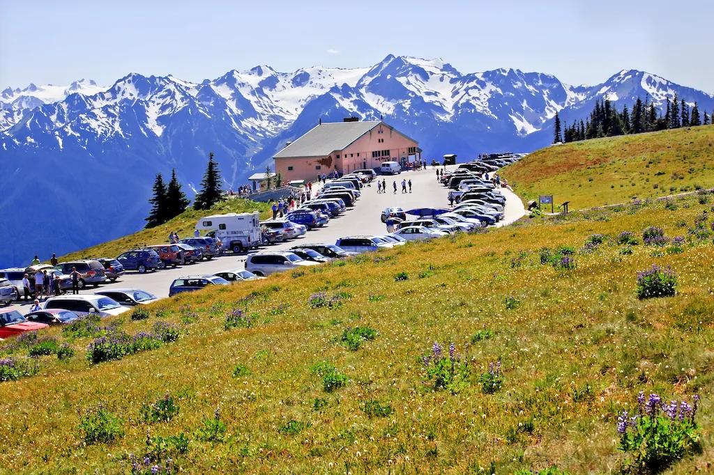 Former Hurrican Ridge Visitor Center in Olympic National Park.