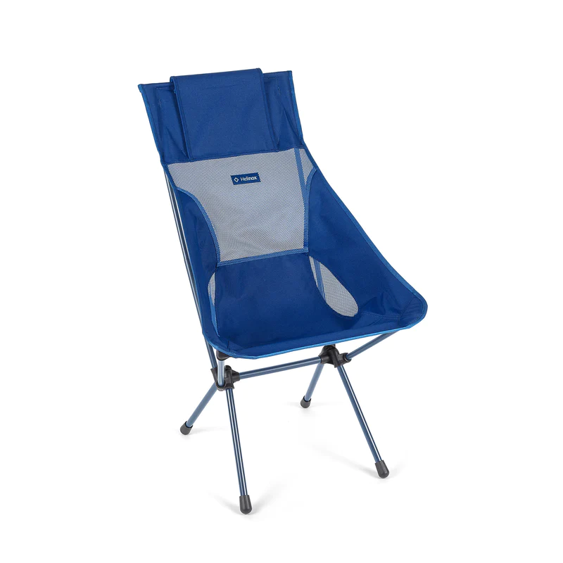 The blue Sunset camping chair by Helinox. 