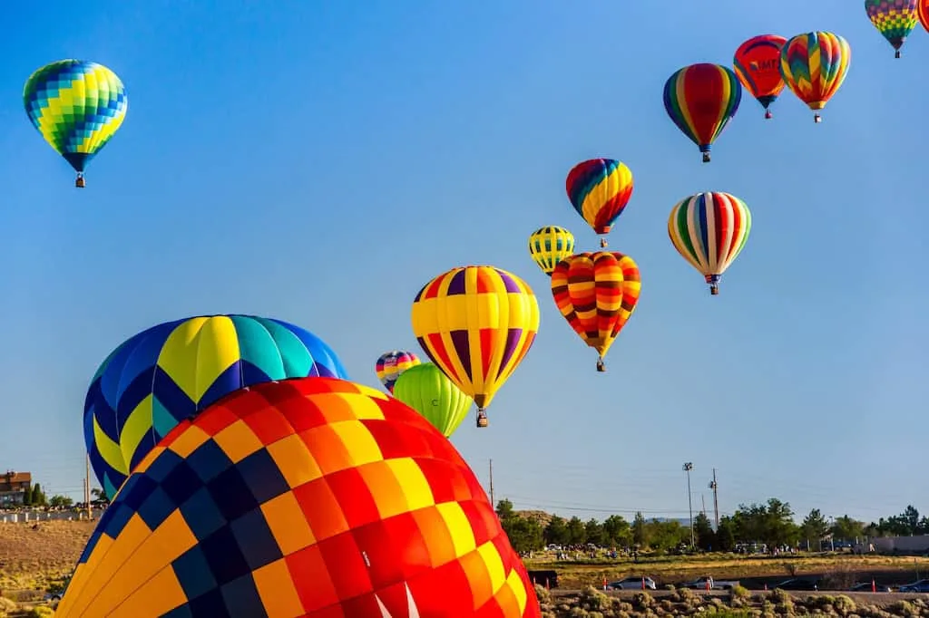 The Great Reno Balloon Race in September each year. 