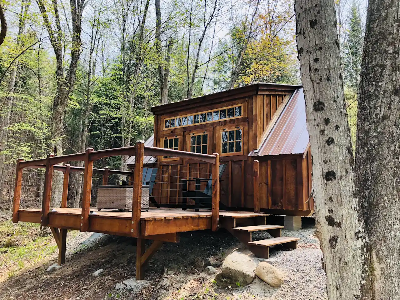 16 Incredible Spots for Glamping in New York 7 Mount Baker Tiny cabin via Hipcamp.