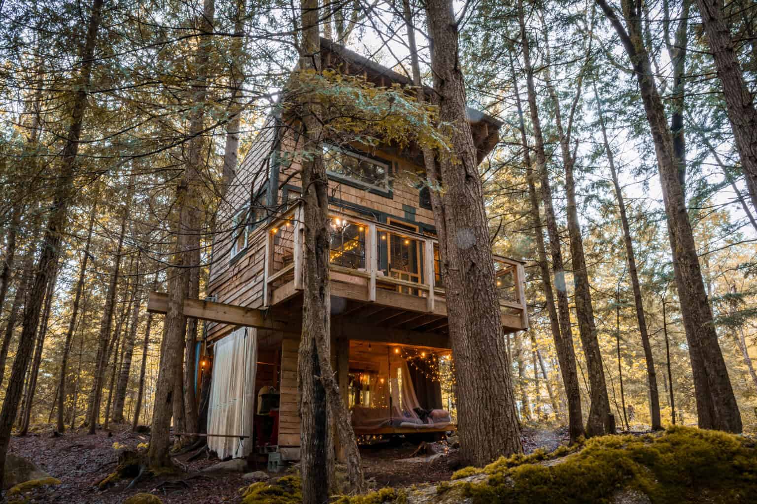 Stone City Treehouse in Vermont. 