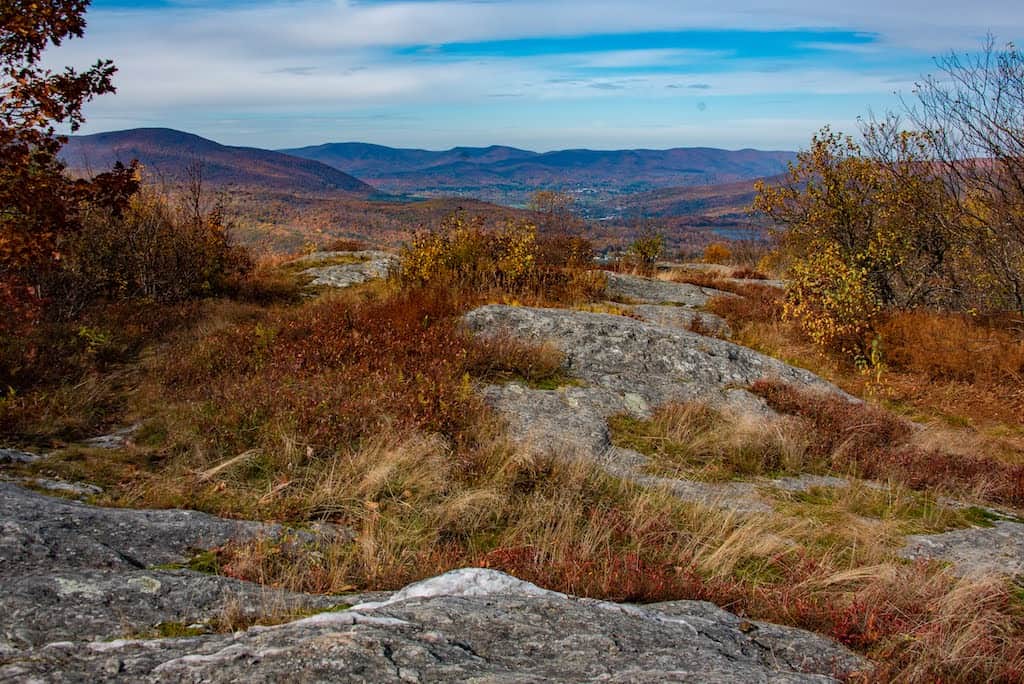 Fall foliage in the Berkshires in Massachusetts. 